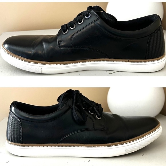 Steve Madden Men’s Garett Black Lace Up Casual Oxford Sneaker Size 9.5 - Picture 10 of 16